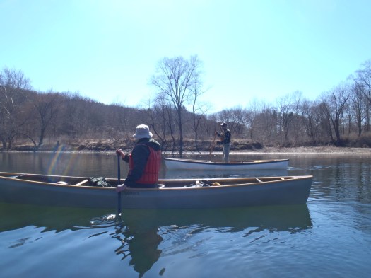 Harold and Joe in their SRTs, a tripping canoe designed by none other than Harold himself.