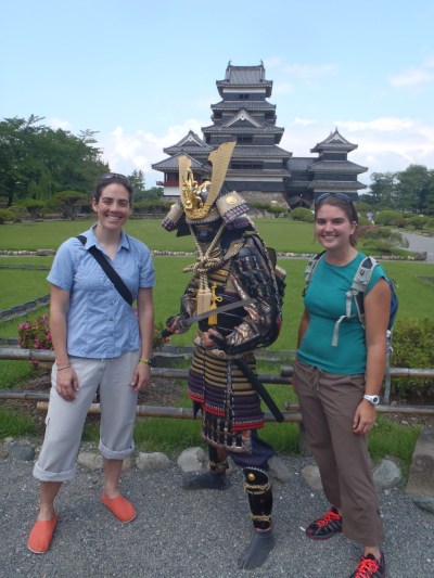 "Middle name John" also insisted on taking pictures of us with this samurai.