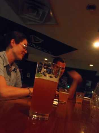 Brews and conversation.