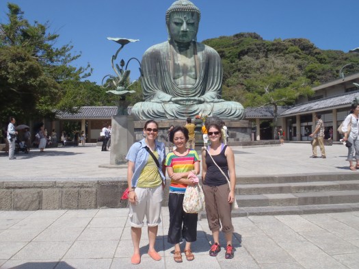 Spending a day in Kamakura with Amanda's host mother from her trip to Japan last year.