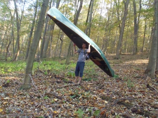 This canoe's kinda heavy.
