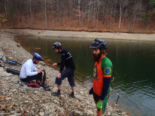 Evan teaches Jaylin how to patch a tube. Jake's just bein' Jake.