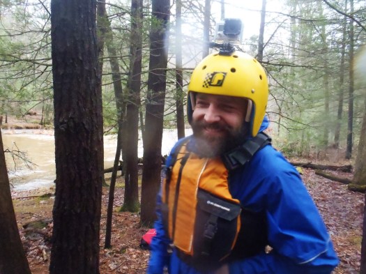 Levin's got the GoPro and his excited face.