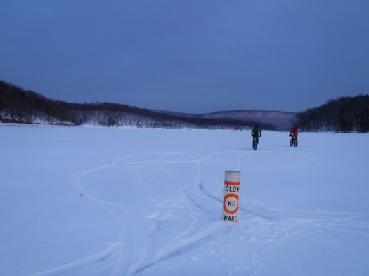 Riding beside a no-wake buoy is just plain weird.