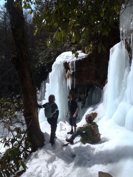 We thought about going behind the waterfall, but decided it looked a bit too sketchy. 