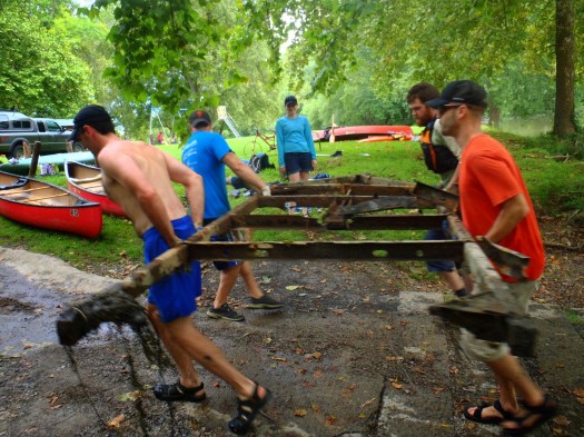 Pop-up camping frame=biggest find of the day.