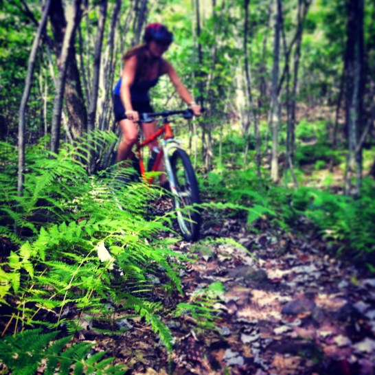 One of my best friends, Carissa, got into mountain biking, and it's been great to get to ride with her.