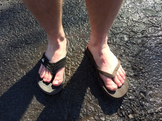 I don't think it's quite warm enough for these yet, but Jeff does.